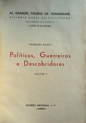 AS GRANDES FIGURAS DA HUMANIDADE: HISTÃ“RIA GERAL DA CIVILIZAÃ‡ÃƒO. [5 VOLUMES - ENC. EDITOR PELE]