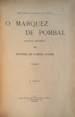 O MARQUEZ DE POMBAL. ROMANCE HISTÃ“RICO.