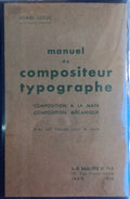 MANUEL DU COMPOSITEUR TYPOGRAPHE.