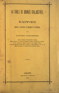 LA TABLE DE BRONZE Dâ€™ALJUSTREL. RAPPORT