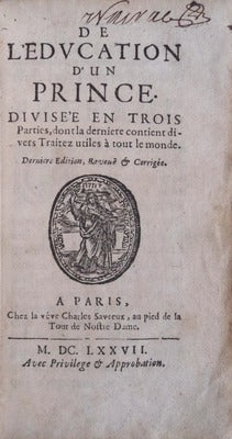 DE Lâ€™EDVCATION Dâ€™UN PRINCE.