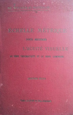 Ã‰CHELLE MÃ‰TRIQUE POUR MESURER Lâ€™ACUITÃ‰ VISUELLE.