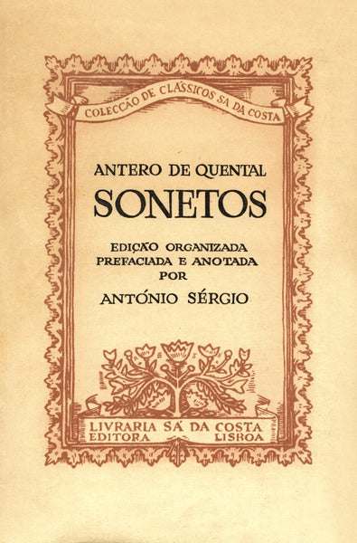 SONETOS. [1.Âª EDIÃ‡ÃƒO, TIRAGEM ESPECIAL]