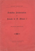 TRABALHOS ARCHITECTONICOS NO REINADO DE D. MANUEL I.