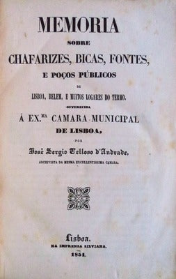 MEMORIA SOBRE CHAFARIZES,