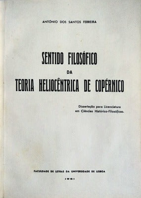 SENTIDO FILOSÃ“FICO DA TEORIA HELIOCÃŠNTRICA DE COPÃ‰RNICO.