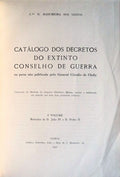 CATÃLOGO DOS DECRETOS DO EXTINTO CONSELHO DE GUERRA.