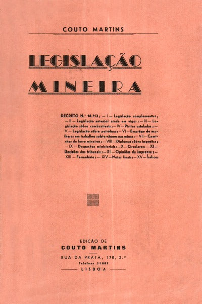 LEGISLAÃ‡ÃƒO MINEIRA.