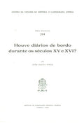 HOUVE DIÃRIOS DE BORDO DURANTE OS SÃ‰CULOS XV E XVI?