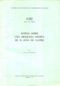 NOTÃCIA SOBRE UMA BIOGRAFIA INÃ‰DITA DE D. JOÃƒO DE CASTRO.