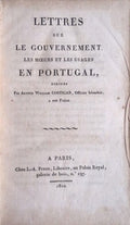 LETTRES SUR LE GOUVERNEMENT, LES MOEURS ET LES USAGES EN PORTUGAL,