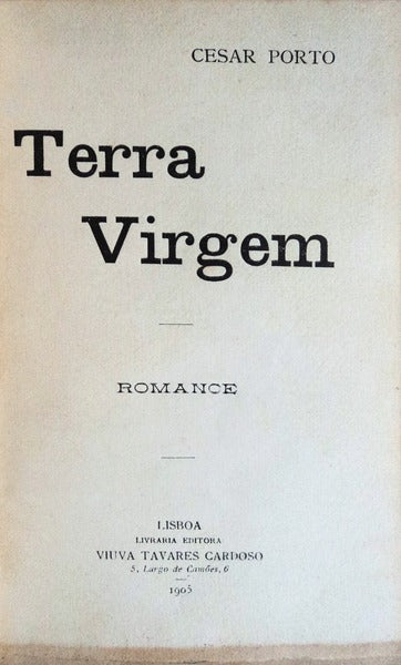 TERRA VIRGEM. Romance.