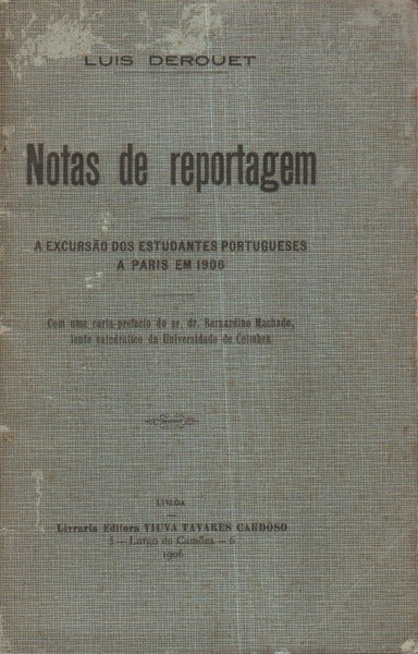 NOTAS DE REPORTAGEM.