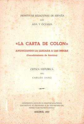 LA CARTA DE COLON.