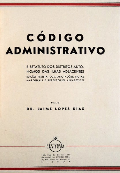 CÃ“DIGO ADMINISTRATIVO