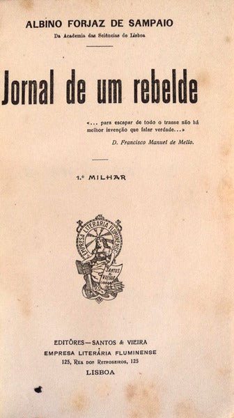 JORNAL DE UM REBELDE. [1.Âº MILHAR, ENC.]