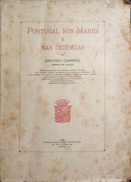 PORTUGAL NOS MARES E NAS SCIENCIAS.