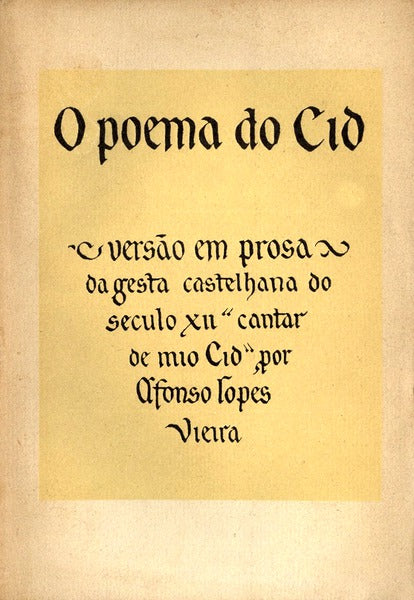 O POEMA DO CID.