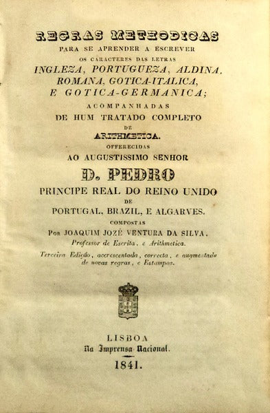 REGRAS METHODICAS PARA SE APRENDER A ESCREVER [1841]