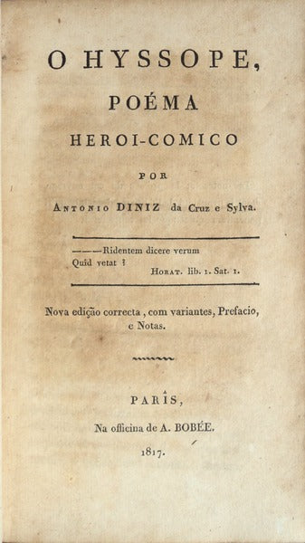 O HYSSOPE. [3.Âª EDIÃ‡ÃƒO]