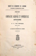 PROJET Dâ€™UNE COMPAGNIE AGRICOLE ET COMMERCIALE AFRICAINE.