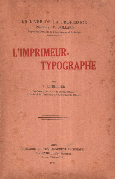 L’IMPRIMEUR-TYPOGRAPHE.