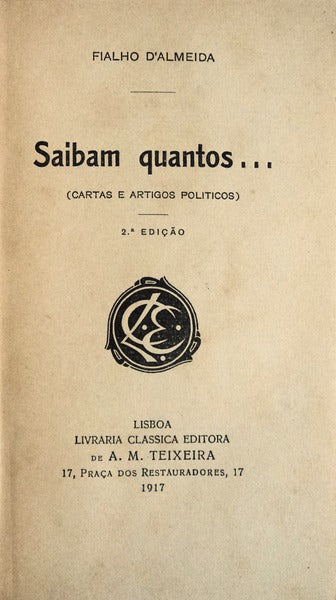 SAIBAM QUANTOSâ€¦ (Cartas e artigos polÃ­ticos).