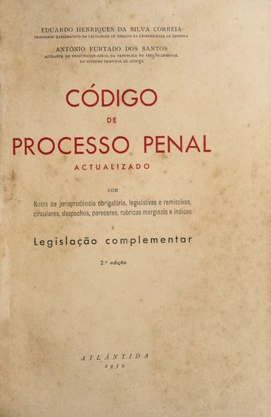 CÃ“DIGO DE PROCESSO PENAL ACTUALIZADO.