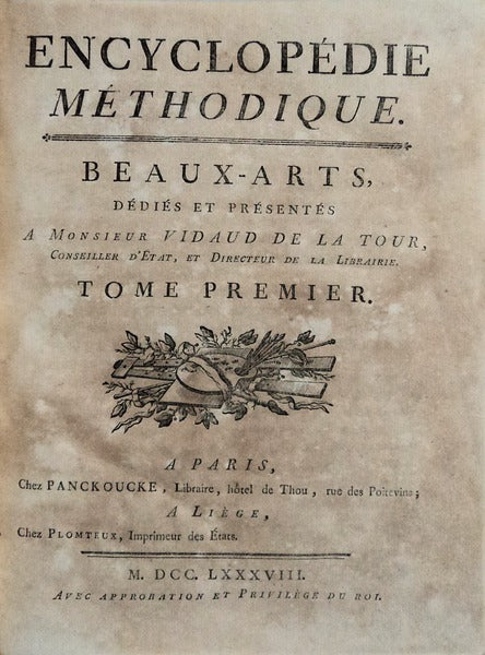 ENCYCLOPÃ‰DIE MÃ‰THODIQUE. BEAUX-ARTS.