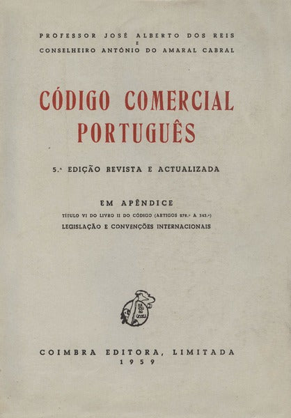 CÃ“DIGO COMERCIAL PORTUGUÃŠS. [5.Âª EDIÃ‡ÃƒO]