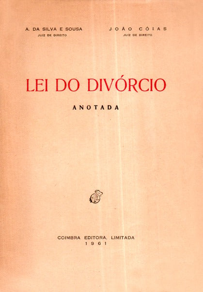 LEI DO DIVÃ“RCIO, ANOTADA.