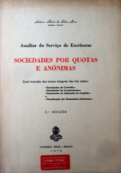 SOCIEDADES POR QUOTAS E ANÃ“NIMAS.