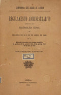 COMPANHIA DAS AGUAS DE LISBOA. REGULAMENTO ADMINISTRATIVO