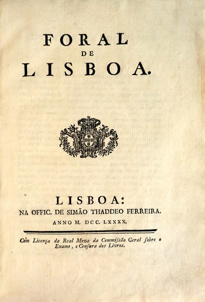 FORAL DE LISBOA.
