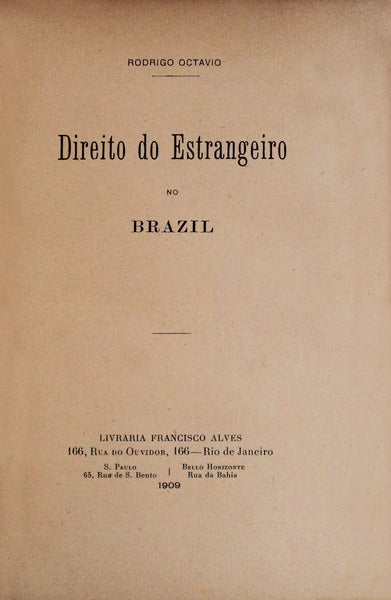DIREITO DO ESTRANGEIRO NO BRAZIL.