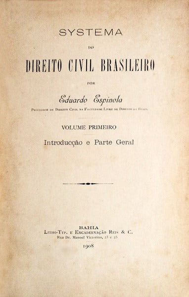 SYSTEMA DO DIREITO CIVIL BRASILEIRO.