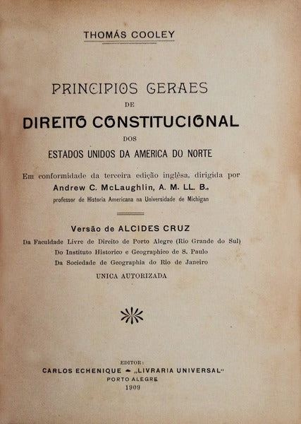 PRINCIPIOS GERAES DE DIREITO CONSTITUCIONAL