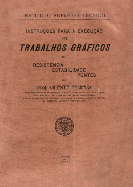 INSTRUÃ‡Ã•ES PARA A EXECUÃ‡ÃƒO DOS TRABALHOS GRÃFICOS DE RESISTÃŠNCIA, ESTABILIDADE, PONTES.