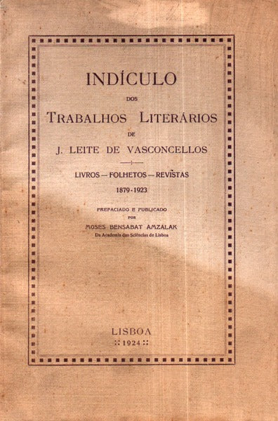 INDÃCULO DOS TRABALHOS LITERÃRIOS.