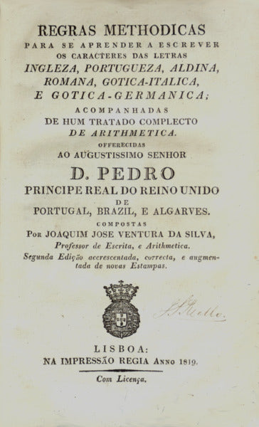 REGRAS METHODICAS PARA SE APRENDER A ESCREVER [1819]