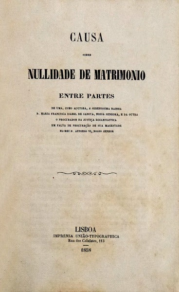 CAUSA SOBRE NULLIDADE DE MATRIMONIO ENTRE PARTES