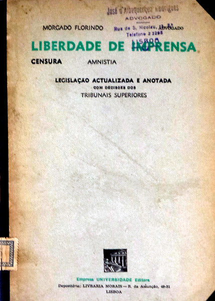 LIBERDADE DE IMPRENSA.