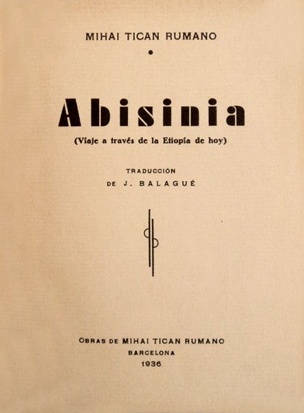 ABISINIA (VIAJE A TRAVÃ‰S DA LA ETIOPÃA DE HOY).