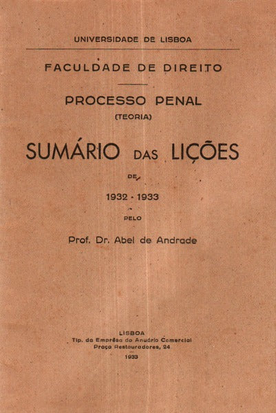 PROCESSO PENAL (Teoria).