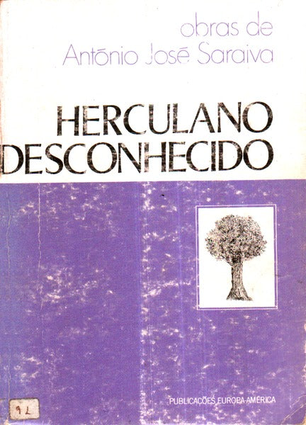 HERCULANO DESCONHECIDO (1851-1853). [2.Âª EDIÃ‡ÃƒO]