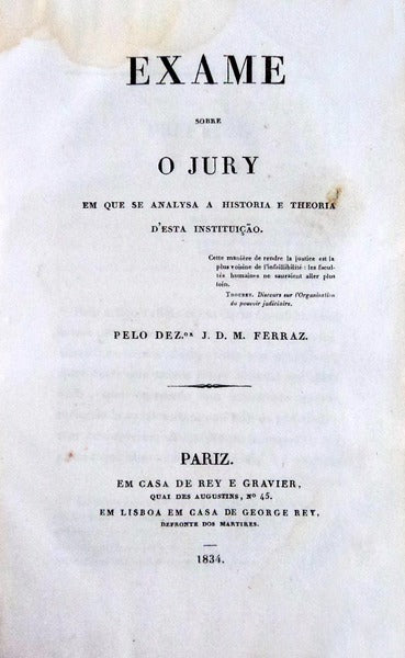 EXAME SOBRE O JURY