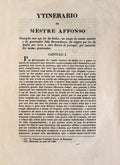 YTINERARIO DE MESTRE AFFONSO