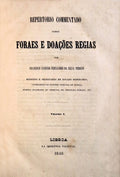REPERTORIO COMMENTADO SOBRE FORAES E DOAÃ‡Ã•ES REGIAS.