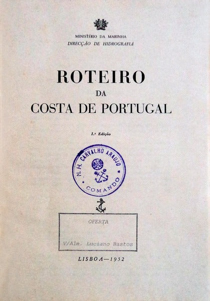 ROTEIRO DA COSTA DE PORTUGAL. [1.Âª EDIÃ‡ÃƒO]