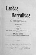 LENDAS E NARRATIVAS. [BERTRAND - 16.Âª ED. - 1934]